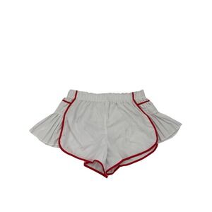 FP Movement White Red Trim Athletic Running Shorts M M